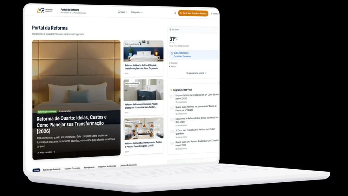 Mockup do Portal da Reforma