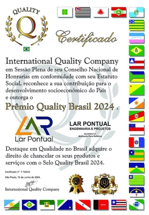 Certificado Prêmio Quality Brasil 2024