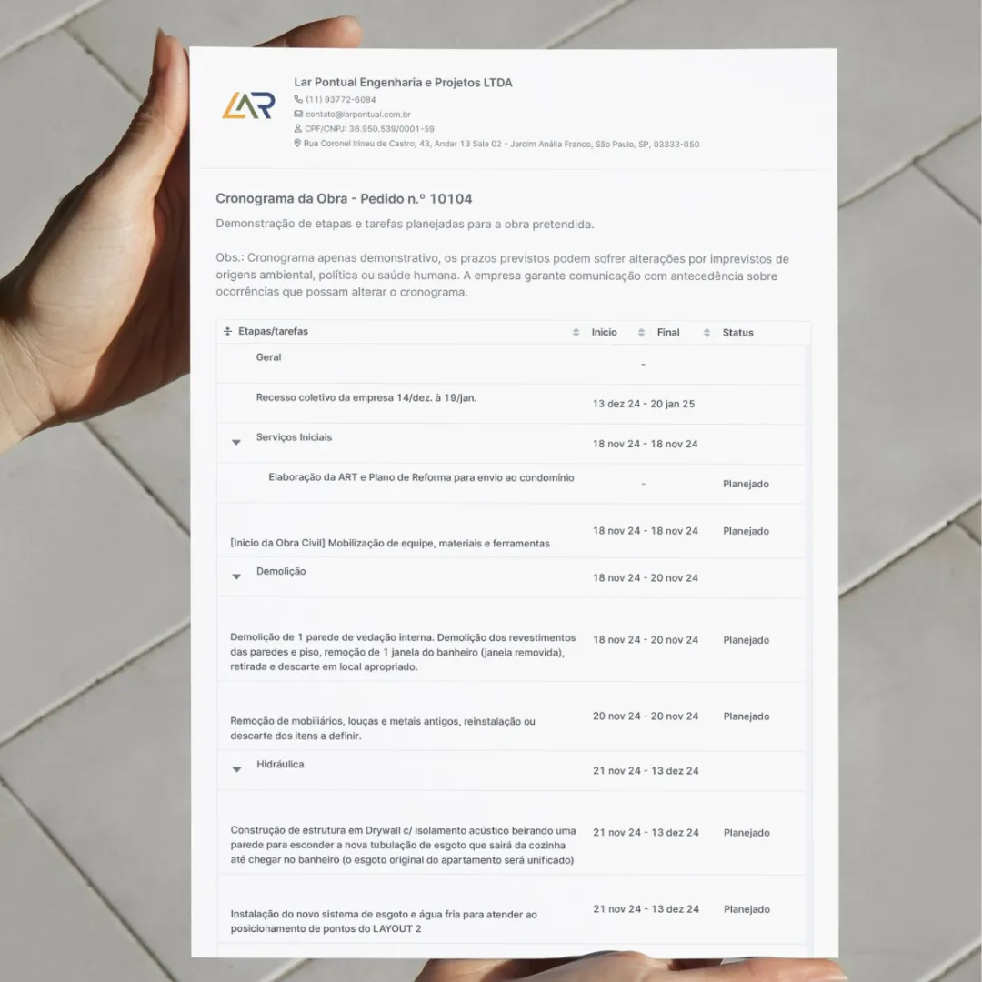 Sequência de execução