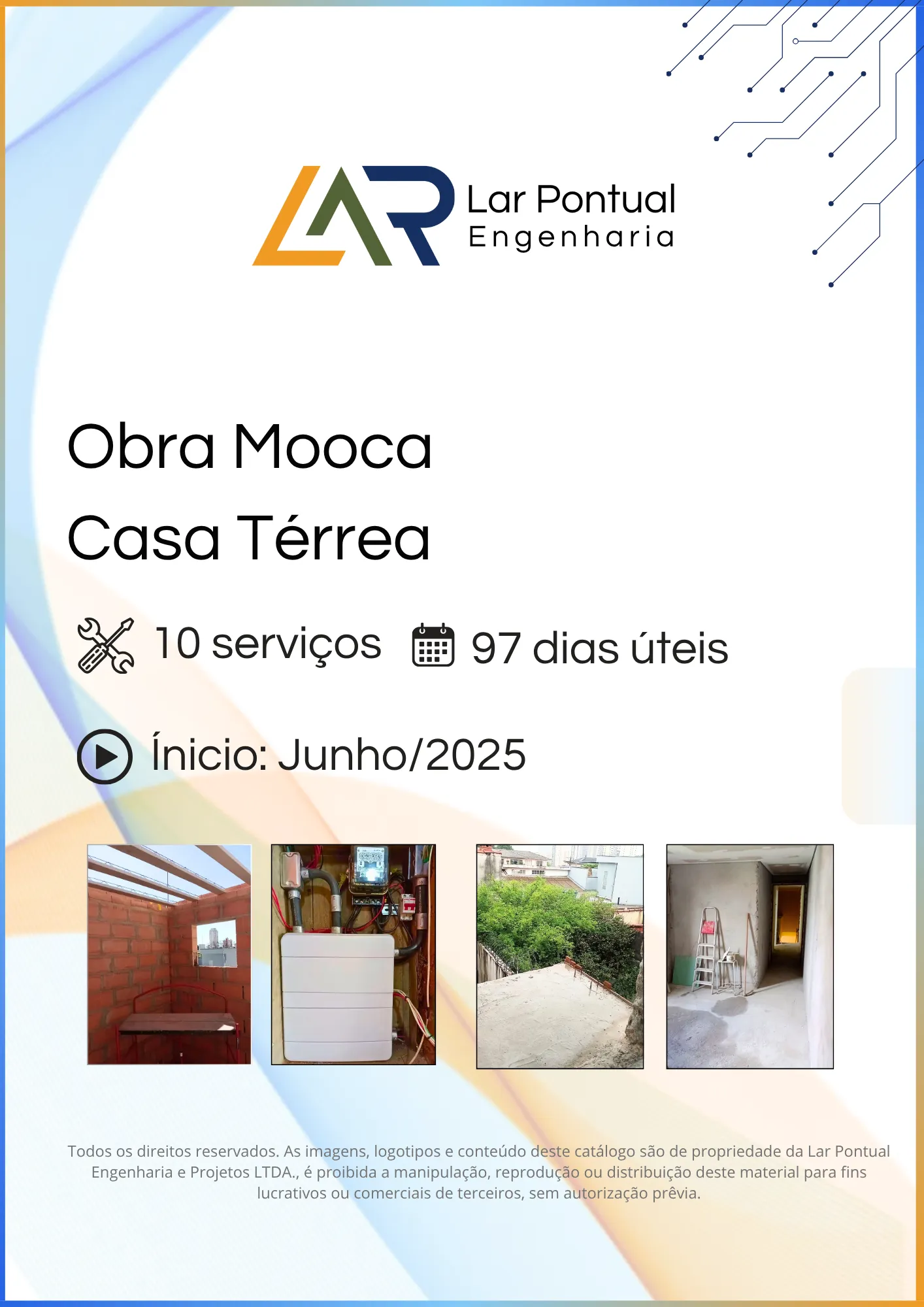 Capa do estudo de caso: Obra Mooca Casa Térrea