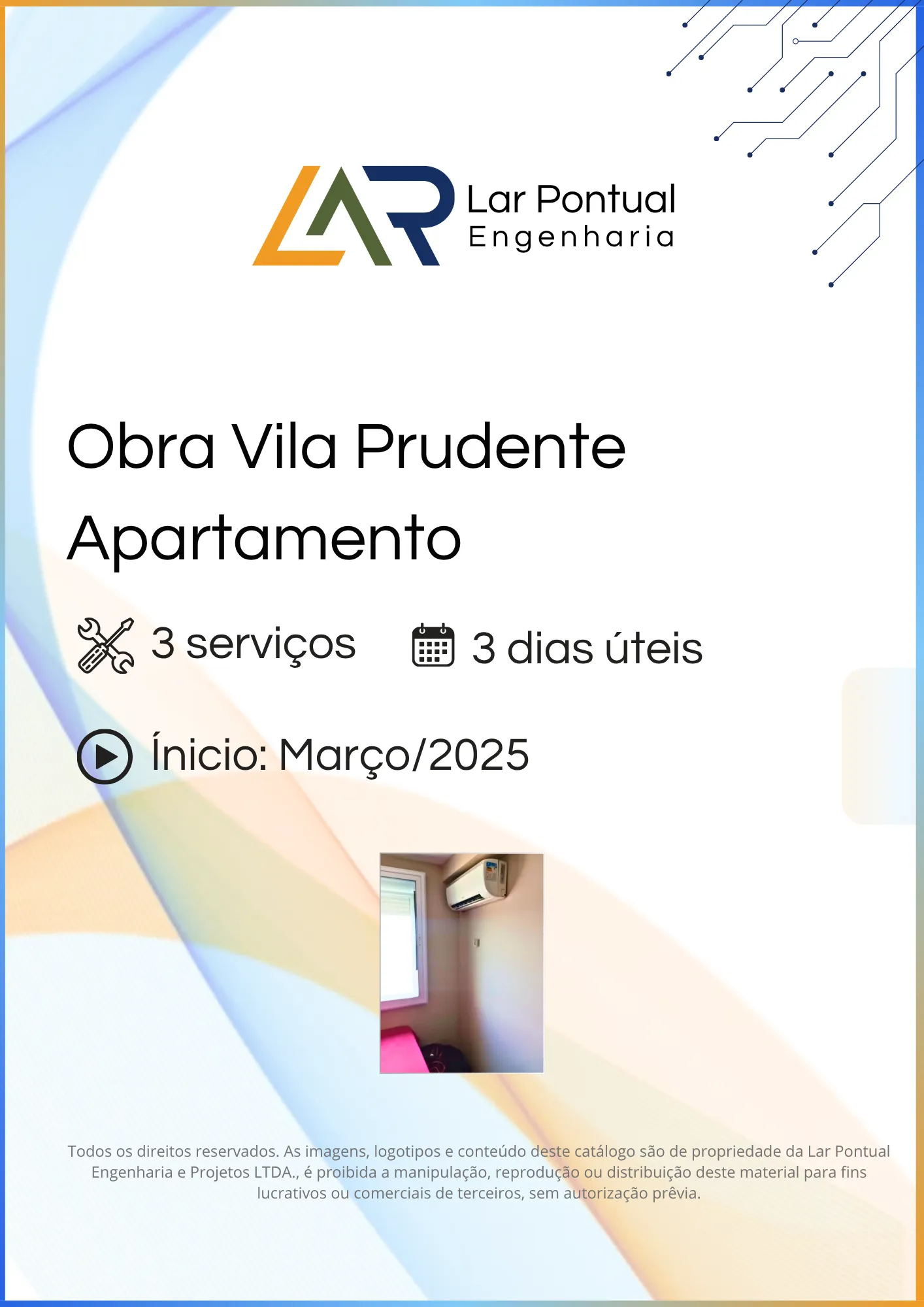 Capa do estudo de caso: Obra Vila Prudente Apartamento