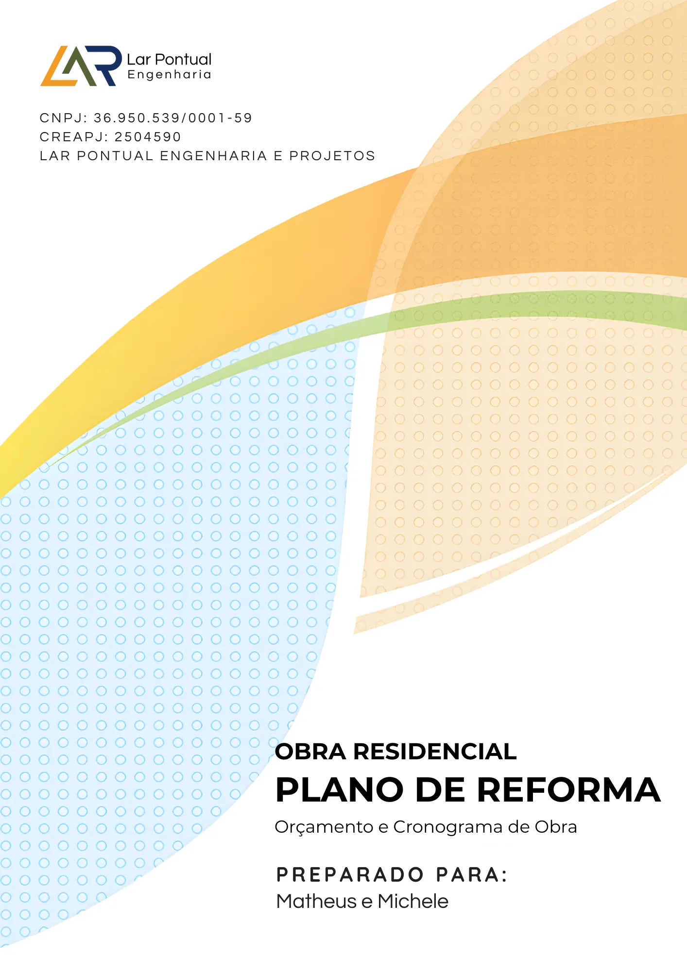Plano de Reforma Lar Pontual