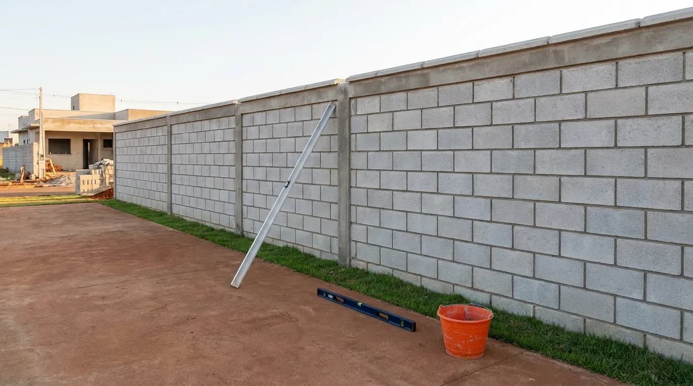 Quanto Custa Construir um Muro 2026: R$ 160 a R$ 420 (Tabela)