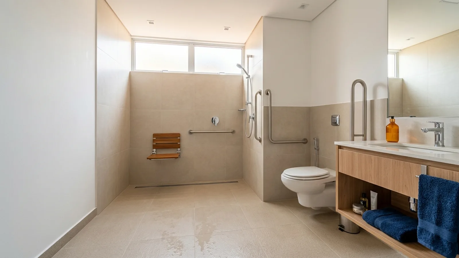 Banheiro Adaptado para Idoso 2026: 8 Regras da NBR 9050