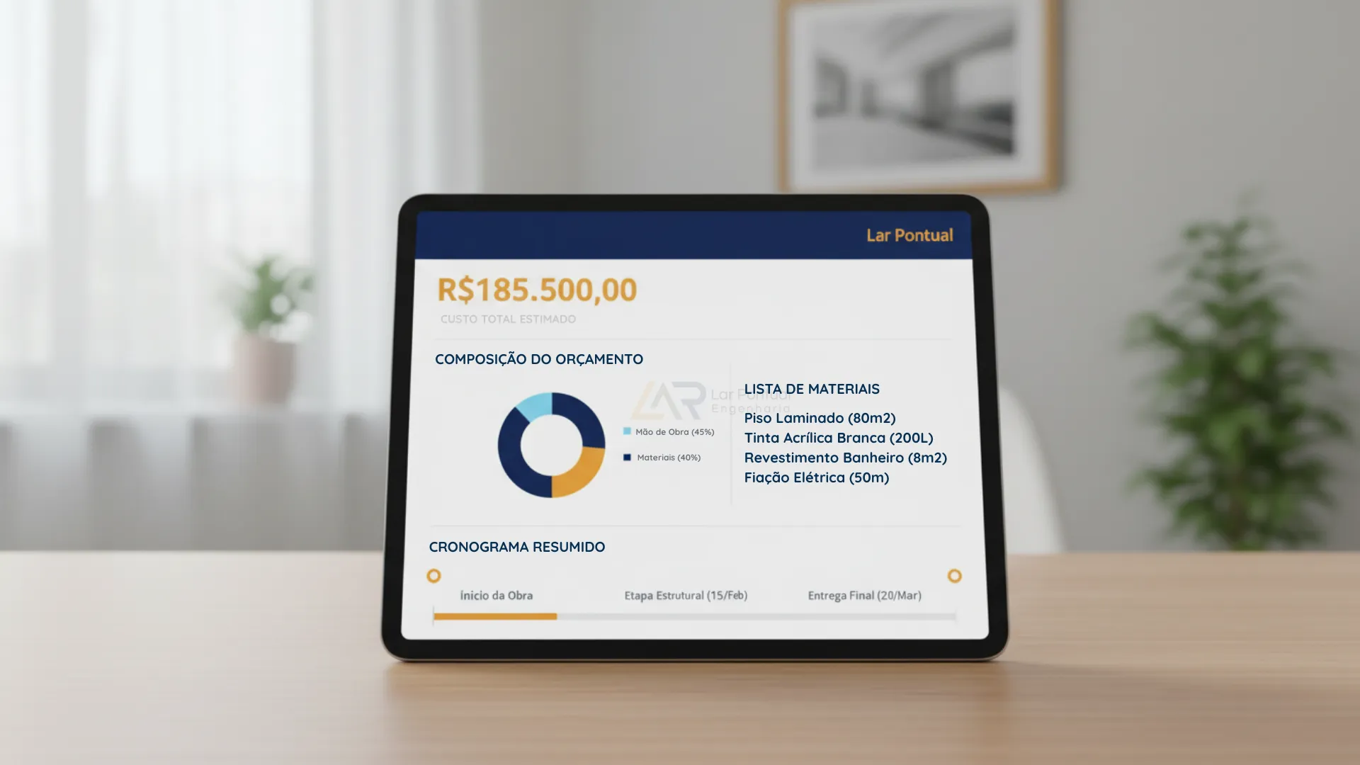 Mockup do Dossiê de Reforma da Lar Pontual