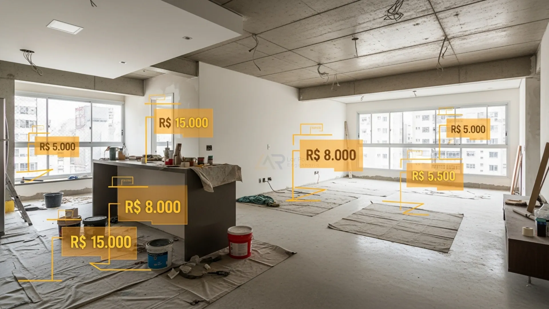 Quanto Custa Reformar Apartamento 2026: R$ 1.500/m² (Tabela)