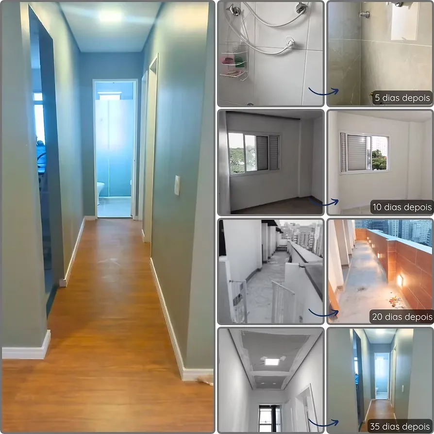 Reforma residencial apartamento São Paulo - Modernização completa pela Lar Pontual