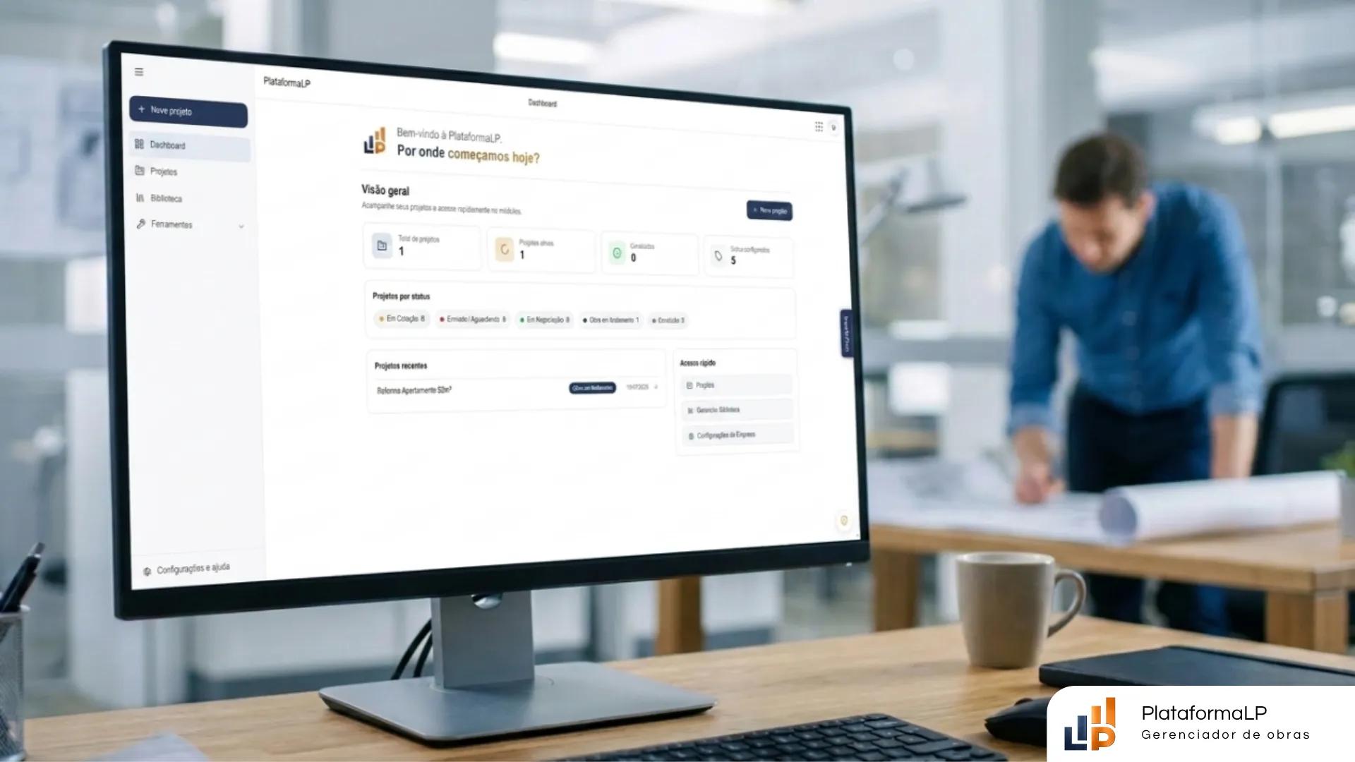 PlataformaLP — programa de planejamento de obras com orçamento e cronograma