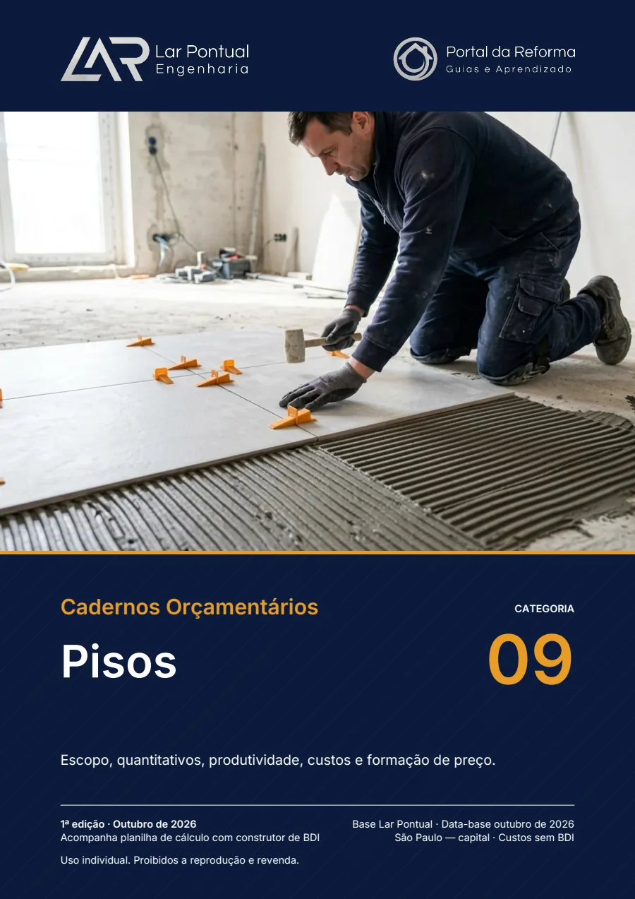 Capa do Caderno Orçamentário Pisos