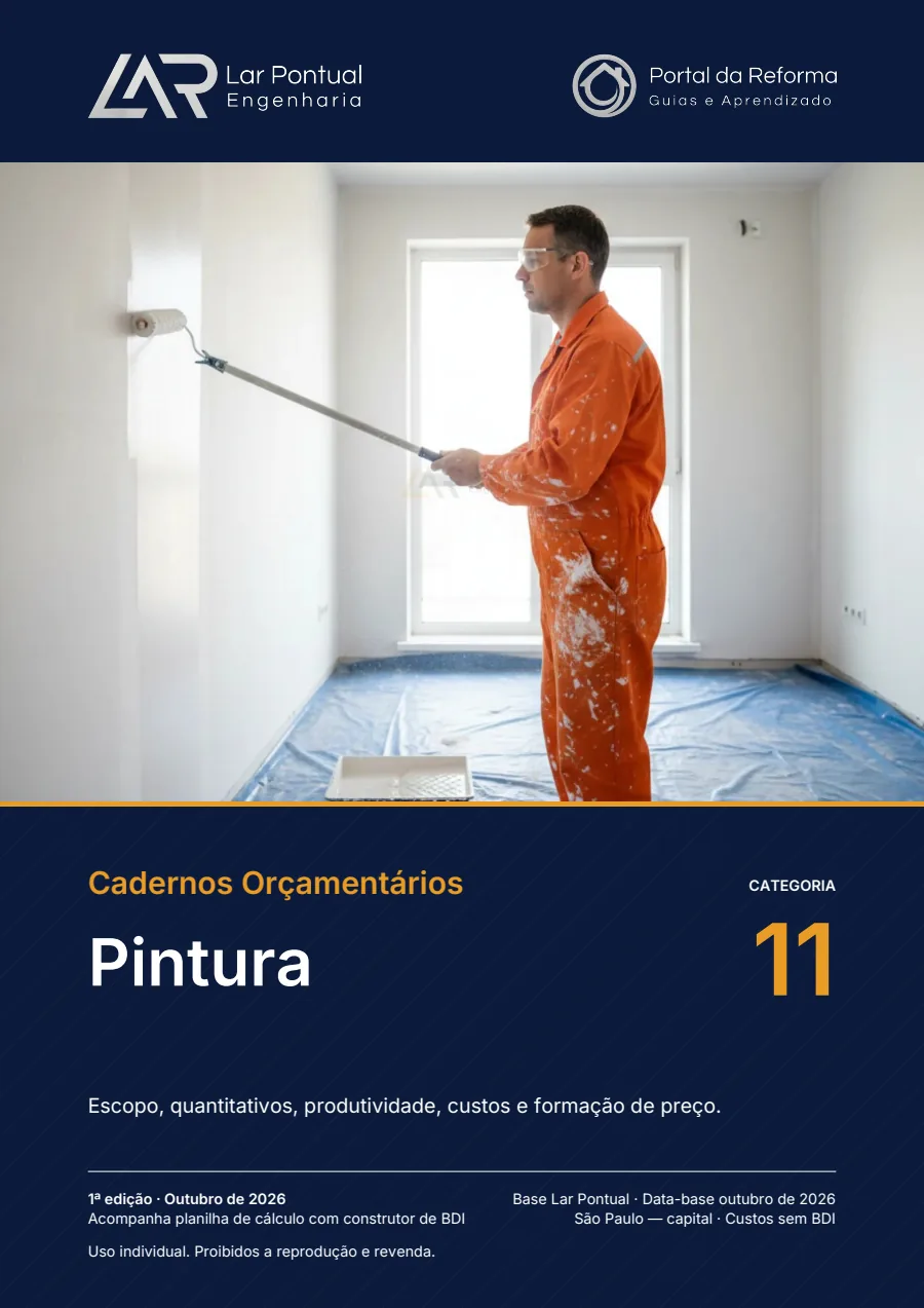 Capa do Caderno Orçamentário Pintura