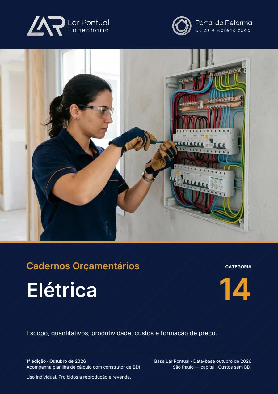 Capa do Caderno Orçamentário Elétrica
