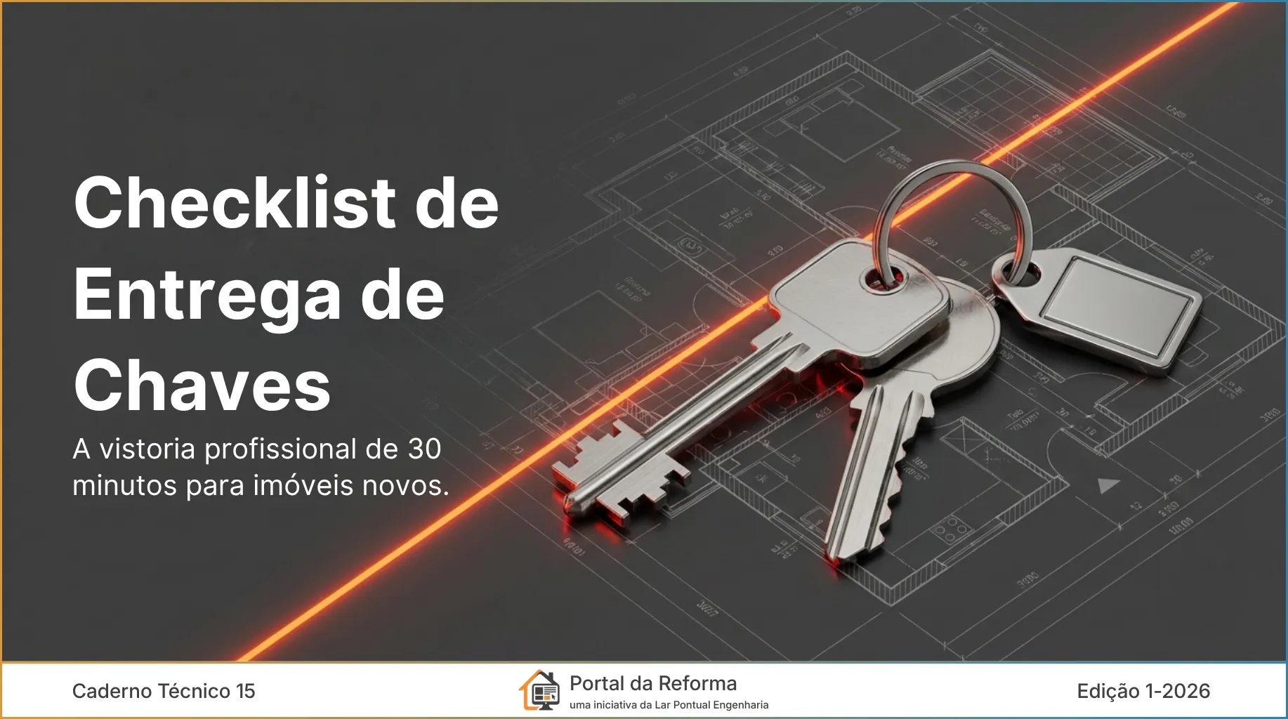 Capa do Caderno Técnico Checklist de Entrega de Chaves