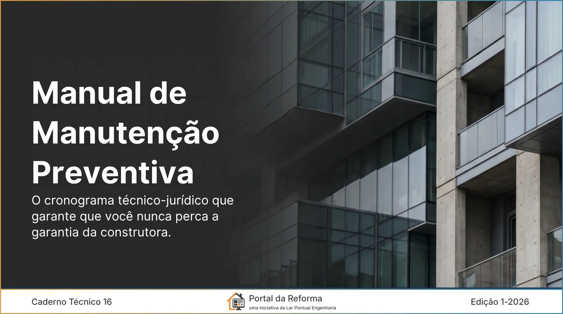 Capa do Caderno Técnico Manual de Manutenção Preventiva
