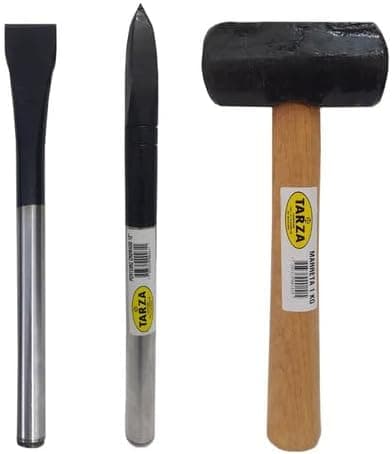 Marreta 1kg e Talhad. TARZA Prata e Preto