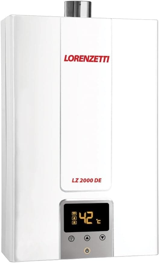 Foto de Aquecedor de Água a Gás LZ 2000 DE-B GN Digital 20L/Min, Branco, Lorenzetti