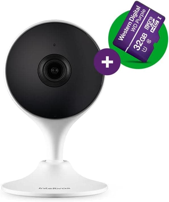 Câmera Inteligente Full HD Compatível com Alexa IM3C com MicroSD 32GB