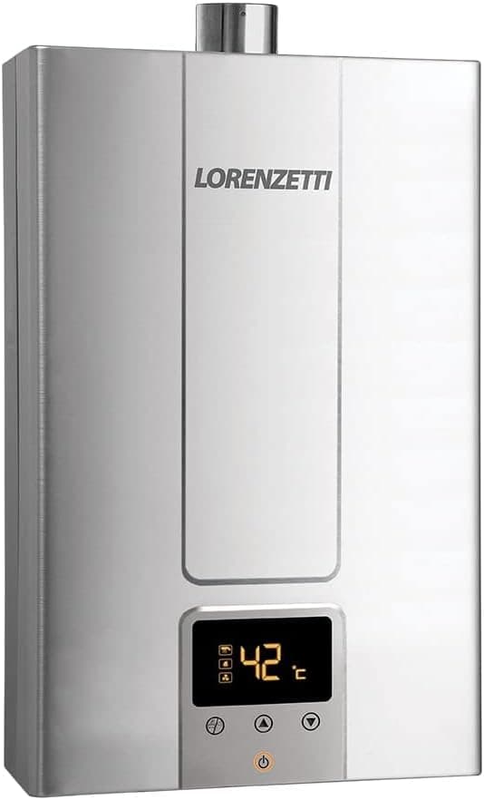 Foto de Aquecedor de Água a Gás LZ 2000 DE-I GN Digital 20 L/Min, INOX, LORENZETTI