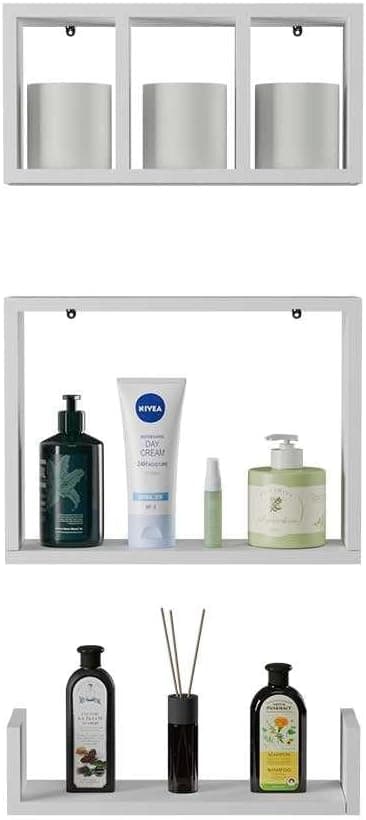 Nicho de Parede Mercado das Prateleiras Branco