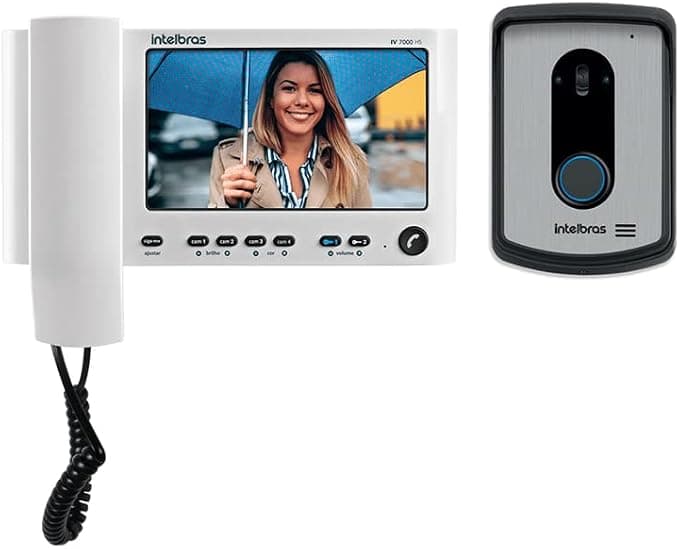 Foto de Vídeo Porteiro Residencial Intelbras IV 7010 HS Branco