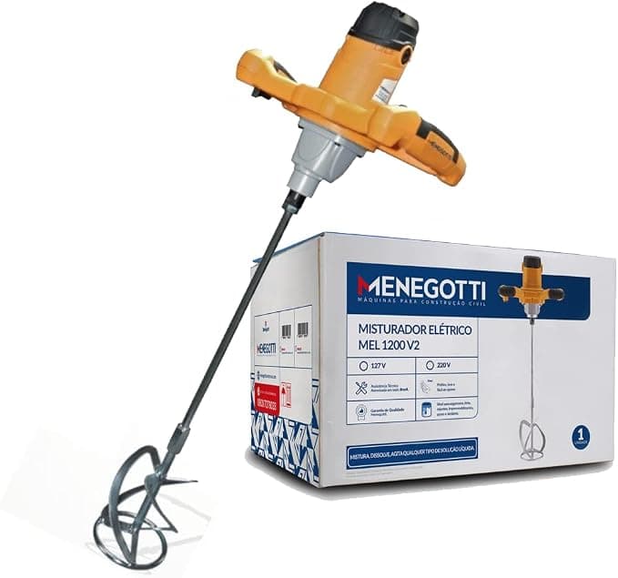 Misturador De Tinta e Argamassa MEL1200 Menegotti TENSÃO: 127V