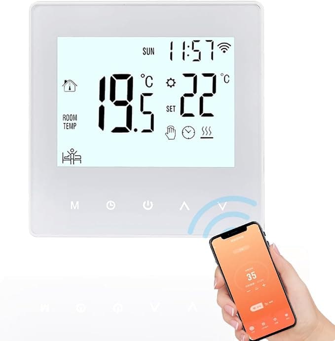 Termostato WiFi Display LCD Programável Digital Controlador Inteligente de