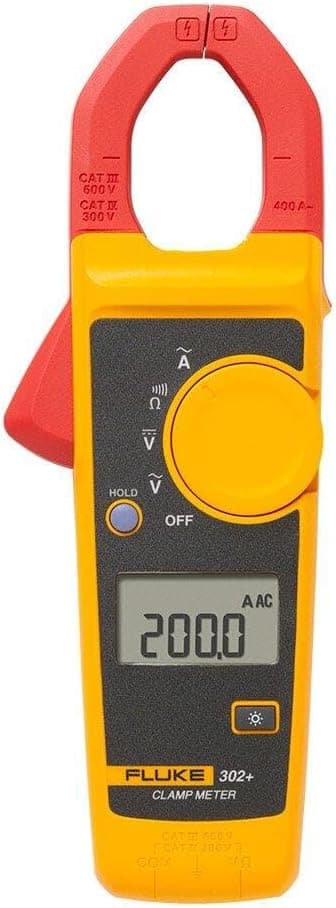 Alicate Amperímetro Fluke-302, CAT IV 300V /CAT III 600V, medição de