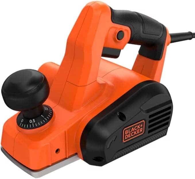 BLACK+DECKER Plaina Elétrica 710W, Profundidade de Corte 2mm, Largura de