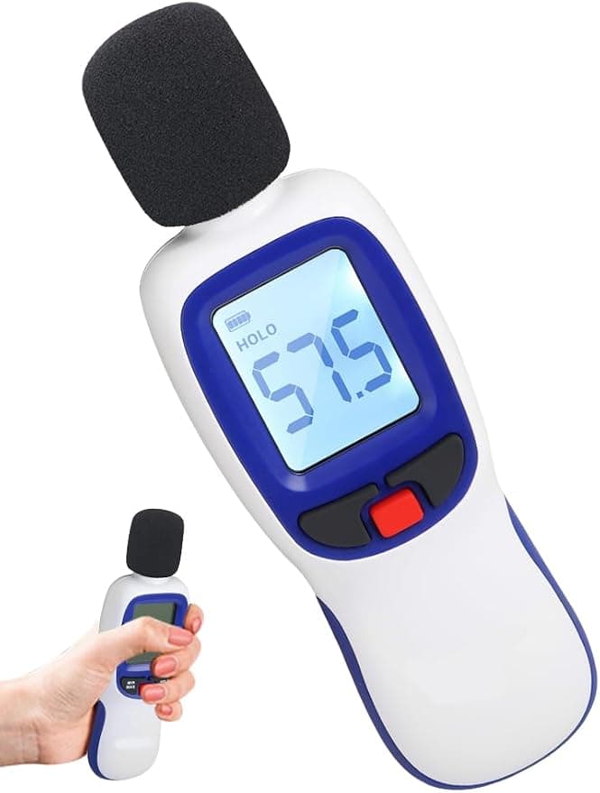 Decibelímetro Digital, Medidor de Som, Equipamento de Medição de Ruído com