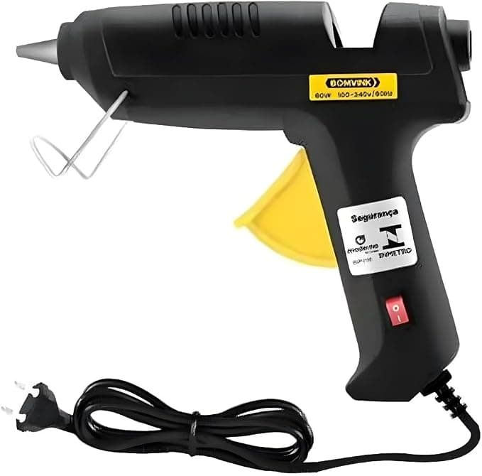 Pistola de Cola Quente Profissional, 40W Bivolt, Bastão 11mm, Aquecimento