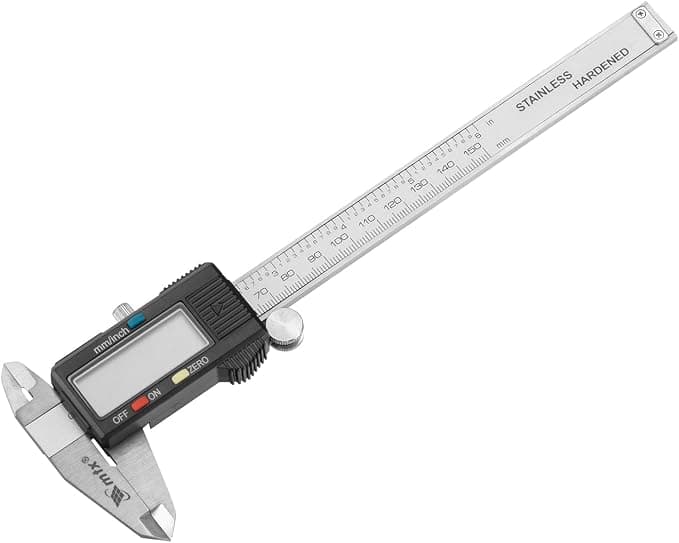 MTX Paquímetro Digital 150Mm 6 Pol Em Aço Inoxidável Alta Precisão Com