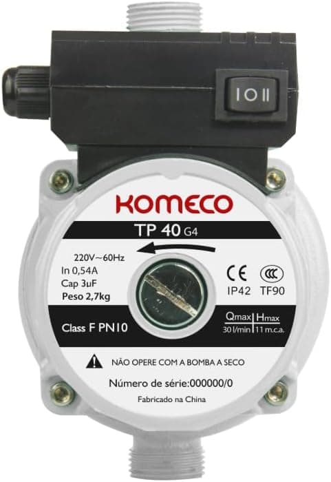 Mini Bomba de Água TP40 G4 127V 60HZ Komeco