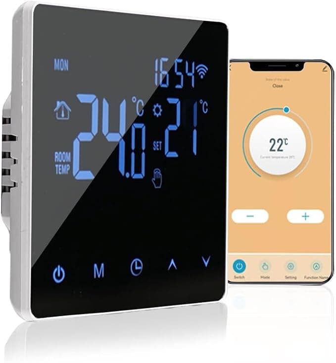 Termostato WiFi 16A Para Piso Aquecido Com