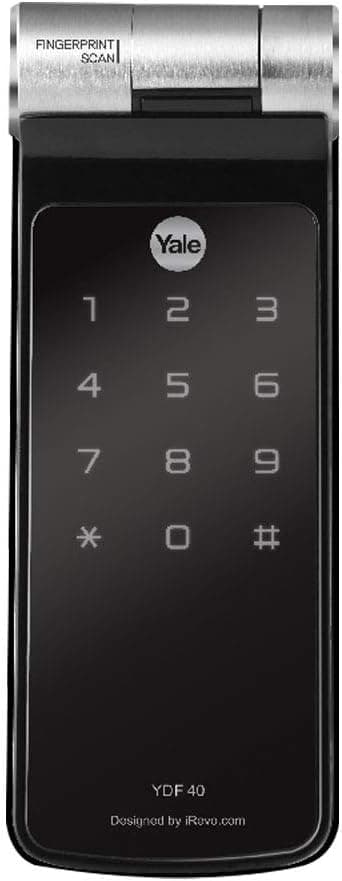 Fechadura Digital Yale YDF 40 com Biometria, compatível com Alexa