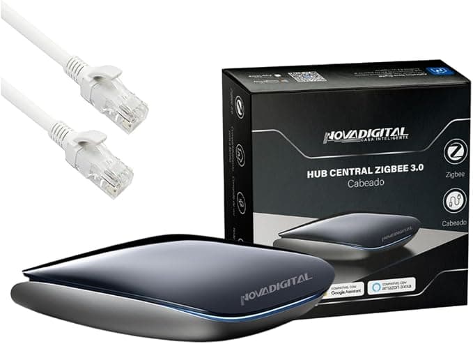 Hub Zigbee Cabeado NovaDigital HNZ-CB Conexão Rj45 Wi-fi Smart Life Tuya