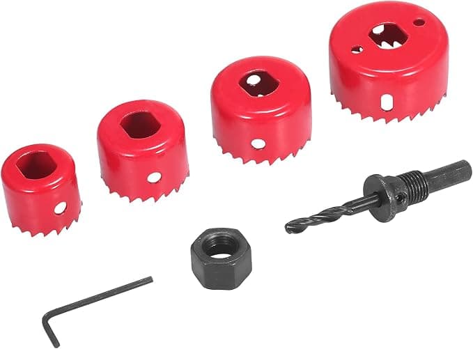 Foto de Kit de serra copo bimetálica 6 unidades variadas conjunto de serra copo