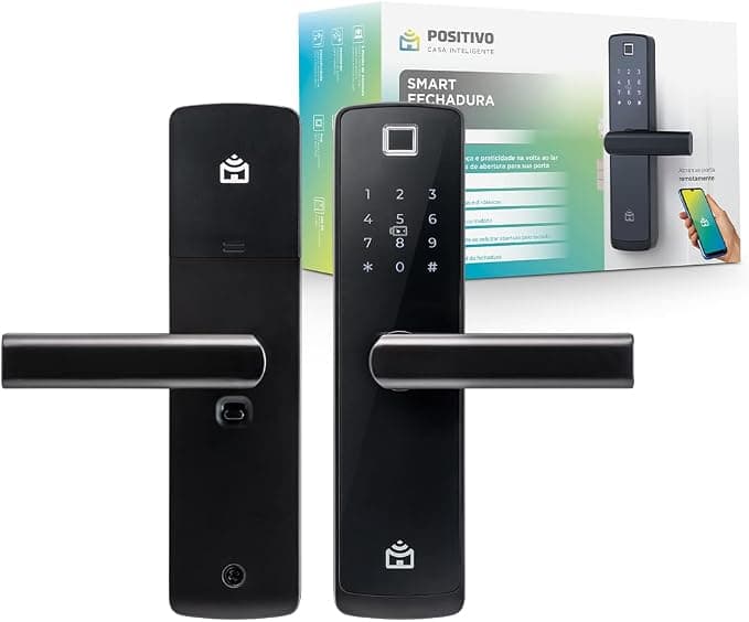 Foto de Smart Fechadura Digital Wi-Fi de Embutir Positivo Casa Inteligente