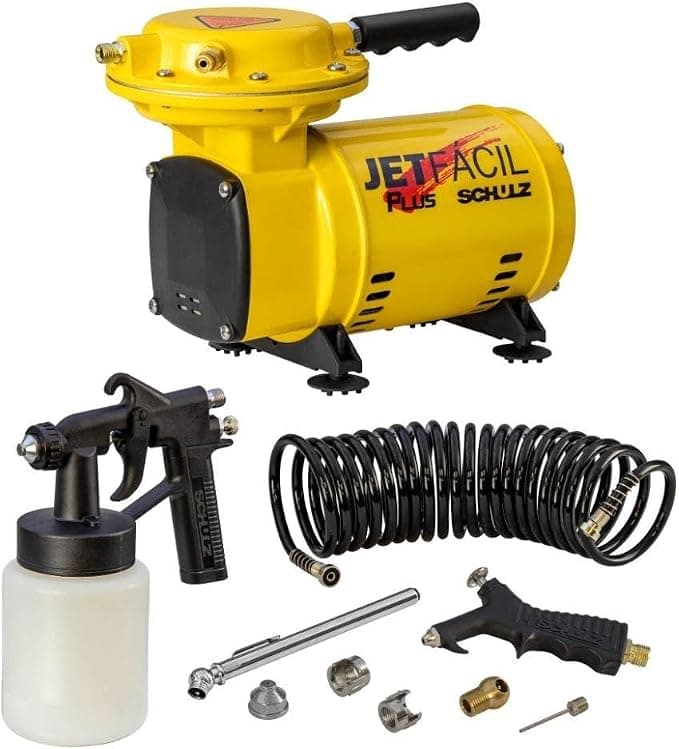 Mini Compressor Ar Direto Jet Fácil Plus Schulz Com Kit 220M