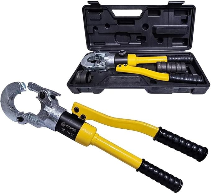 Alicate Hidráulico Prensa Tubos Pex 16 a 32mm Cabeça Móvel