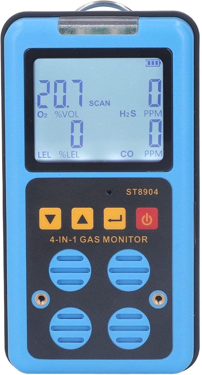 Domary Monitor de Gás 4 Em 1 Detector Multigás de Alta Sensibilidade Com