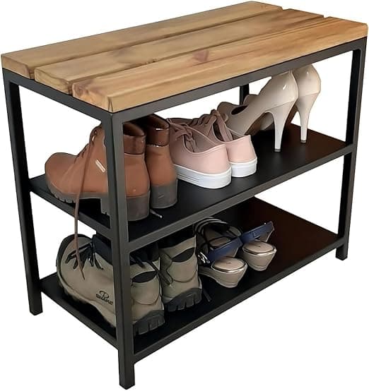 Sapateira Banco Strassis Design Preto