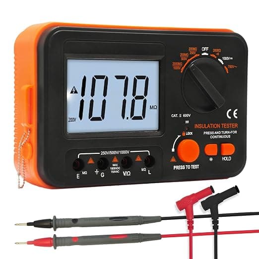 BTMETER Megômetro para Teste de Resistência de Isolamento de 1000V