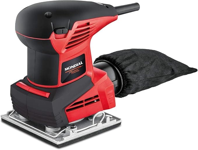 MONDIAL Lixadeira Orbital De 1/4 de Lixa, Vermelho, 250W, 110V - FLO-02