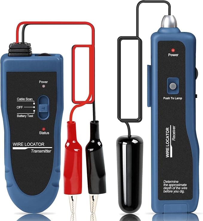 Foto de Medidor de cabo localizador de fio subterrâneo Kolsol F02 Pro com bateria