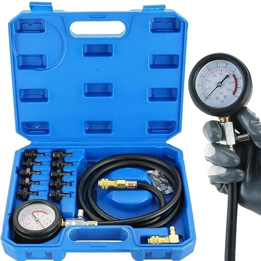 DASBET Ferramenta de testador de pressão de óleo do motor 0-140 PSI Kit de
