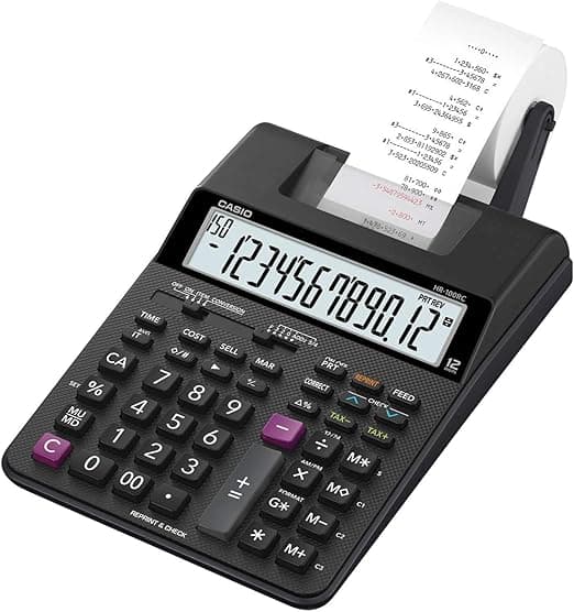 Calculadora Bobina Casio Preto
