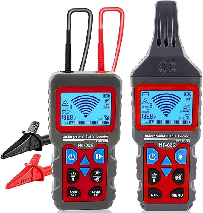 NOYAFA Localizador de Cabos Subterrâneos Nf-826, Detector de Rastreamento