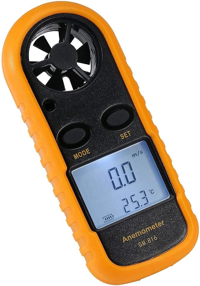 Foto de Anemômetro Digital Lttsoyh GM816, Medidor de Velocidade do Vento com LCD