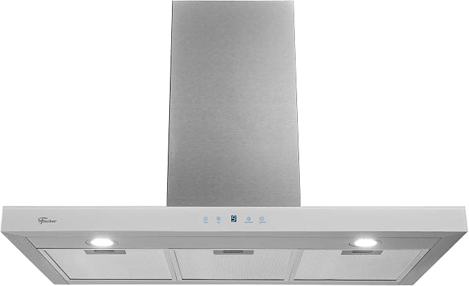 Fischer Coifa De Parede Infinity Digital Touch 90cm Branca 127V