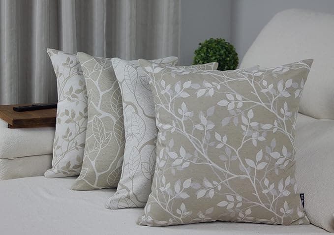 Capa de Almofada US Decor Ramo + Folha