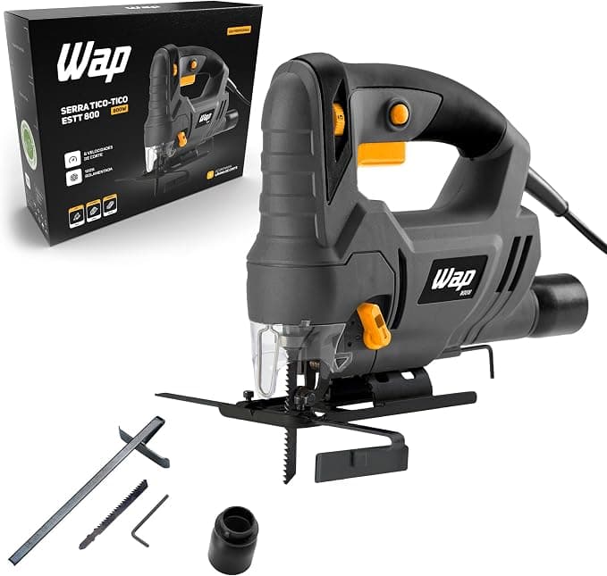 WAP Serra Tico ESTT 800 para Cortes Curvos e Retos, com 6 Níveis de